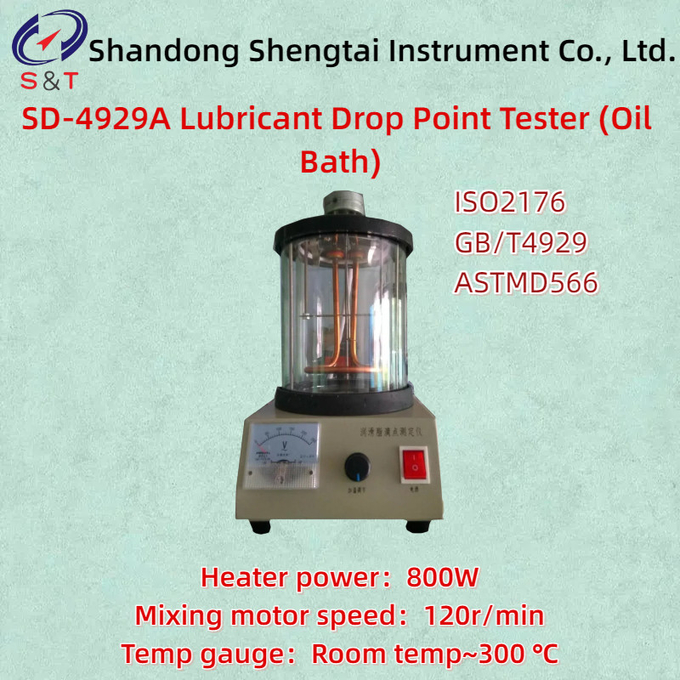 Lubricant Drop Point Tester ASTMD566 Double Hole Drip Hole Ø28mm Oil Bath 0