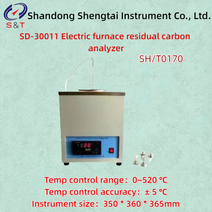 Digital Electric Furnace Residual Carbon Analyzer SH/T0170 Range 0~520 ℃ 0